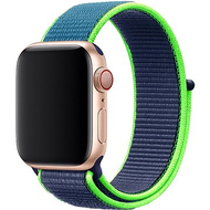 Rrip Eternico Airy për Apple Watch 42mm 44mm 45mm, Night Blue me skaje jeshile