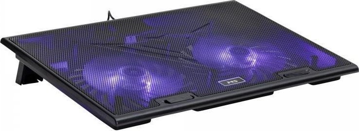 Bazament ftohës për laptop MS COOL D105, me ventilatorë, i zi