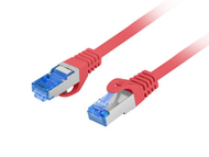 Kabllo rrjeti Lanberg Patchcord Cat.6A FTP, 0.5m, RJ45, e kuqe