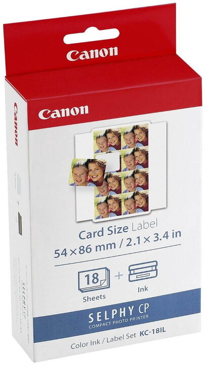 Set etiketash dhe ngjyrash Canon KC-18IL (18 copë / 22 x 17.3mm)