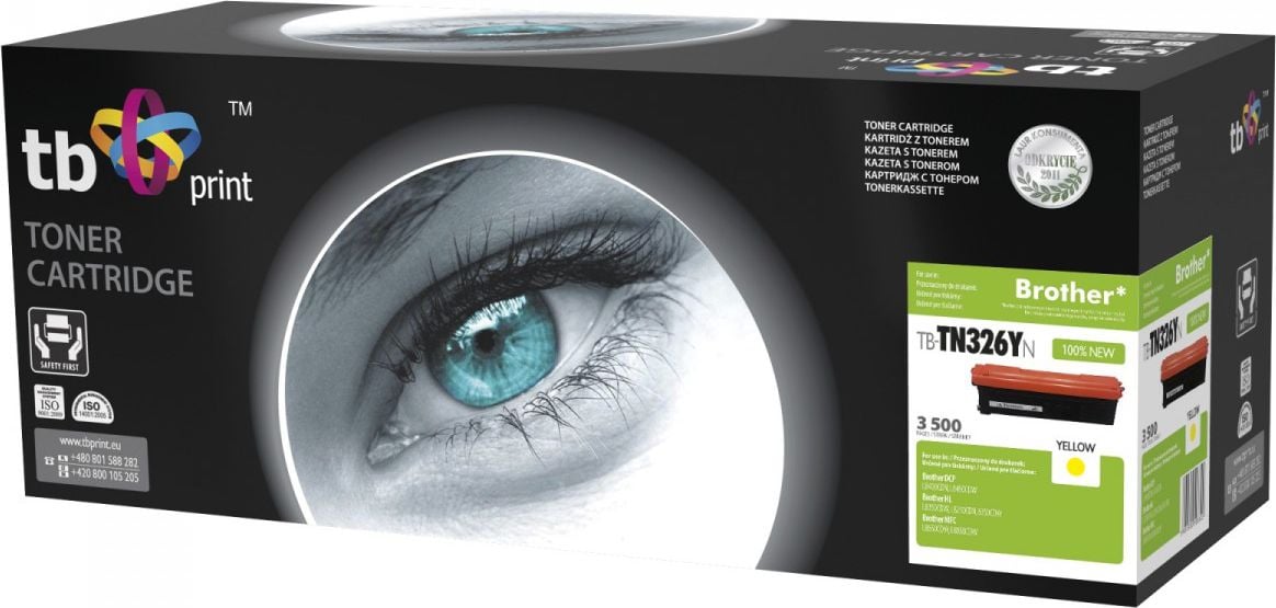 Toner TB Print TN-326, zëvendësues, i verdhë