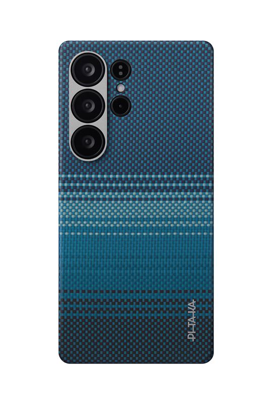 Заштитна маска PITAKA Tactile Woven за Samsung Galaxy S25 Ultra, сина