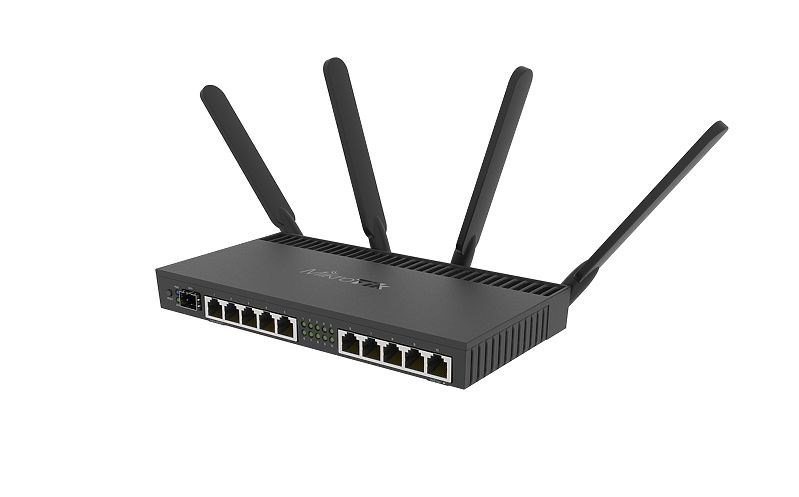 Ruter MikroTik RB4011iGS, Gigabit Ethernet, Wi-Fi 5 dual-band, i zi