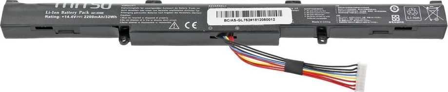 Bateri Mitsu për Asus GL752VL N552VX (BC/AS-GL752)