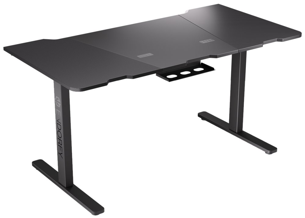 Tavolinë Endorfy Atlas L Electric, 1500x780mm, e zezë