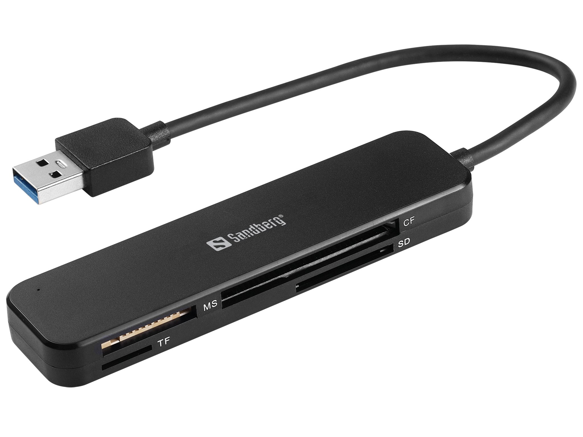 Lexues kartelash Sandberg USB 3.0 Pocket, portë USB, i zi