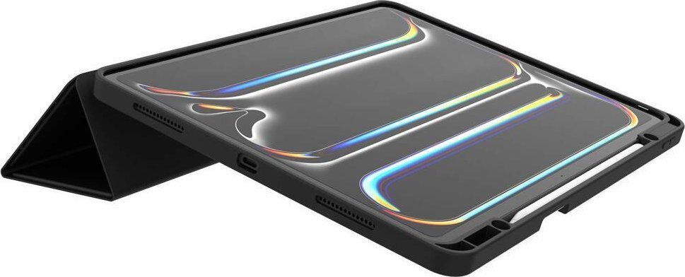 Mbrojtëse folio për iPad JCPal DuraPro, iPad Pro 13" M4 M5, me mbajtëse Pencil, e zezë