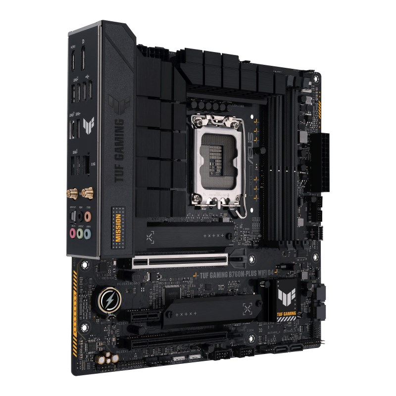Pllakë amë Asus TUF GAMING B760M-PLUS WIFI D4, LGA 1700, e zezë