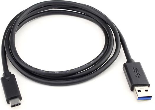 Kabllo USB Logo USB A në USB C, 1m, e zezë