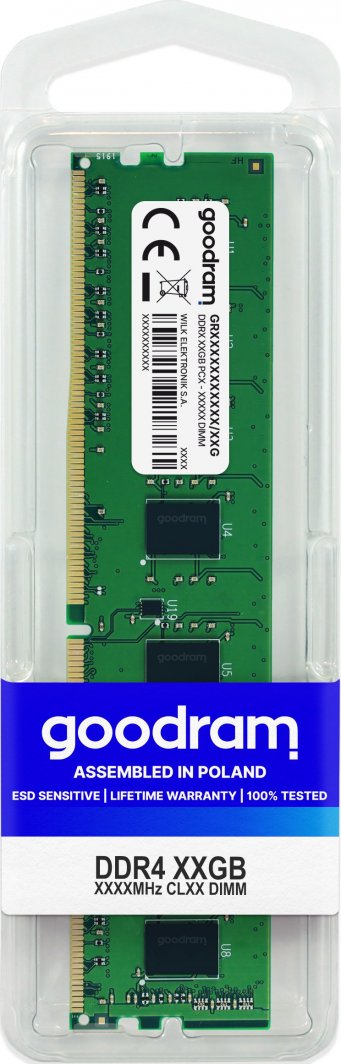 Memorie GoodRam DDR4, 4 GB, 2666 MHz, CL19, GR2666D464L19S/4G