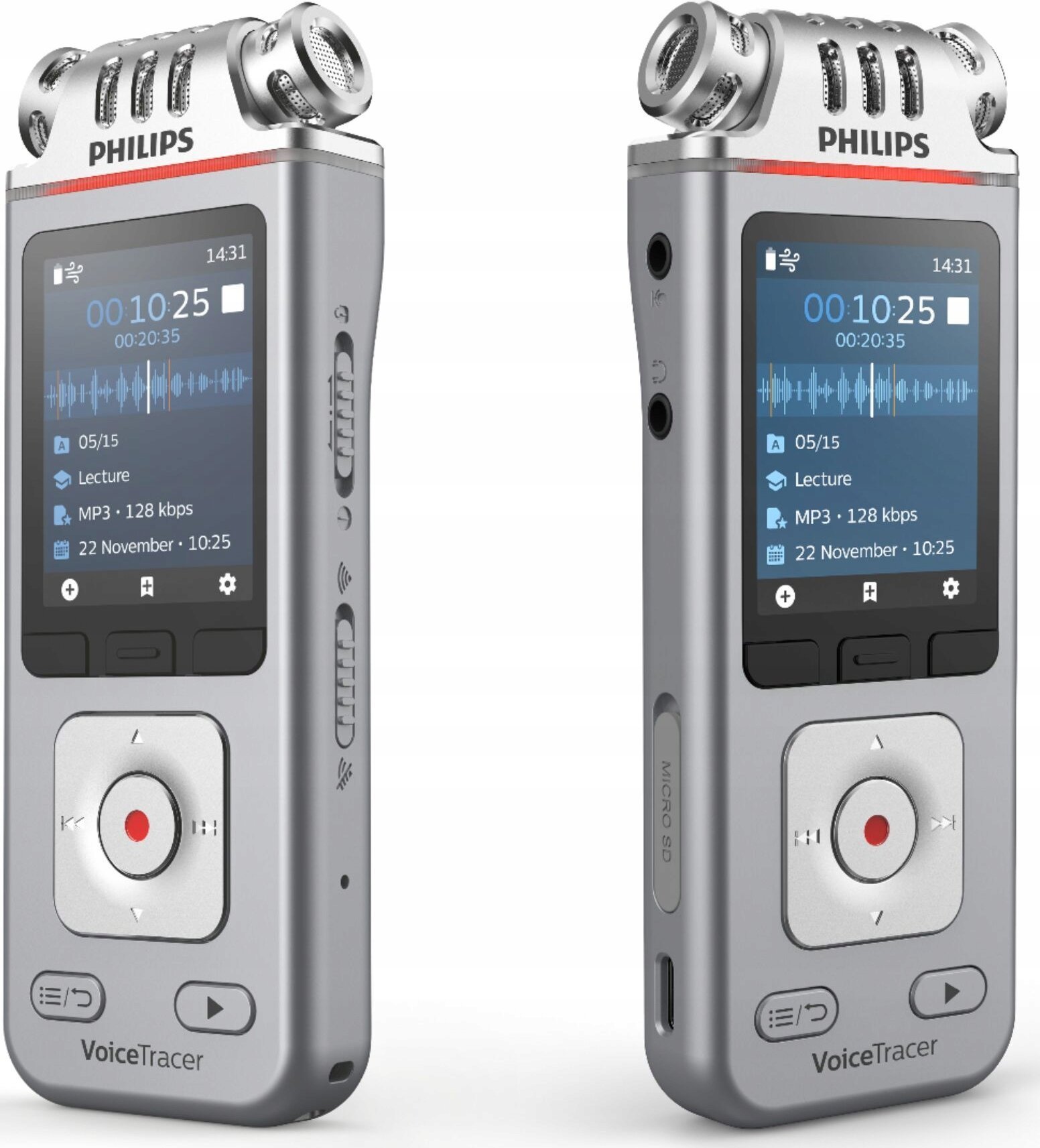 Regjistrues zanor Philips DVT4115, dixhital, 8GB, argjendtë