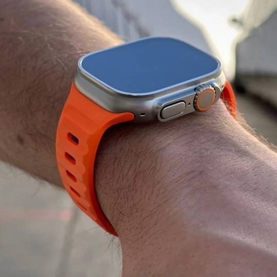 Rrip ore Tech-Protect Iconband Line për Apple Watch 4/5/6/7/SE/8/Ultra 44/45/49mm, TPU, i zi