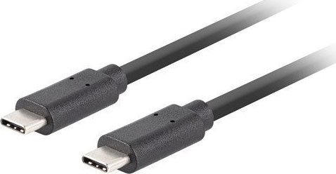 Kabllo USB Lanberg USB C në USB C, 1m, 100W, e zezë