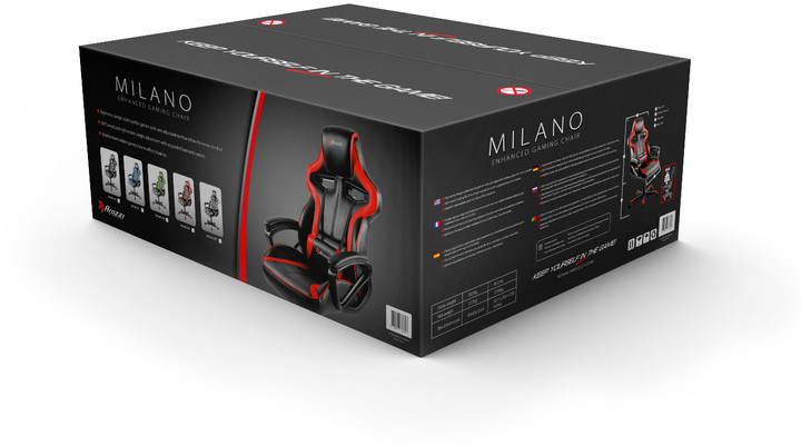 Karrige për lojëra Arozzi Milano, e zezë