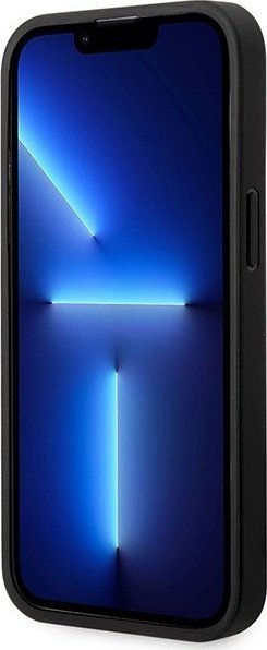 Këllëf telefoni BMW BMHMP14L22RFGK, për iPhone 14 Pro, lëkurë, MagSafe, i zi