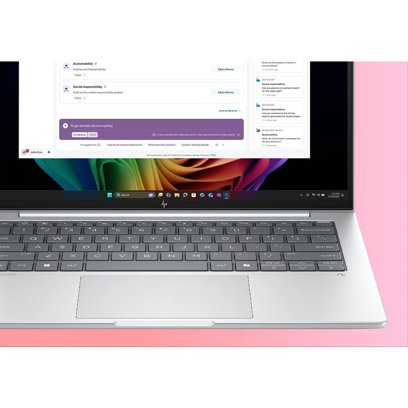 Laptop HP EliteBook 8 G1a, 16", Ryzen AI 5, 24GB RAM, 512GB SSD, i argjendtë