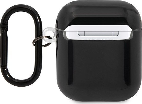 Навлака BMW BMA222SWTK за AirPods 1/2, TPU, дизајн со повеќебојни линии, црна