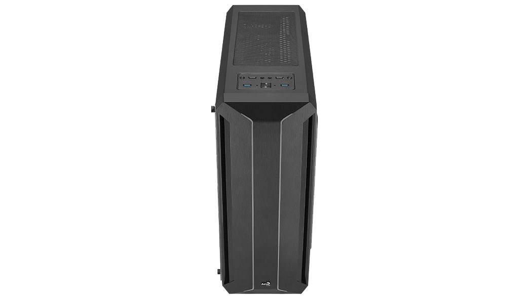 Kutia kompjuterike Aerocool Skyline ARGB, Mid Tower, panel anësor akrilik, e zezë