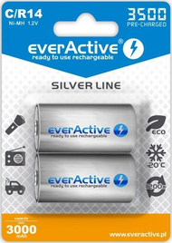 Bateri EverActive Silver Line C / R14 3500mAh, 2 copë