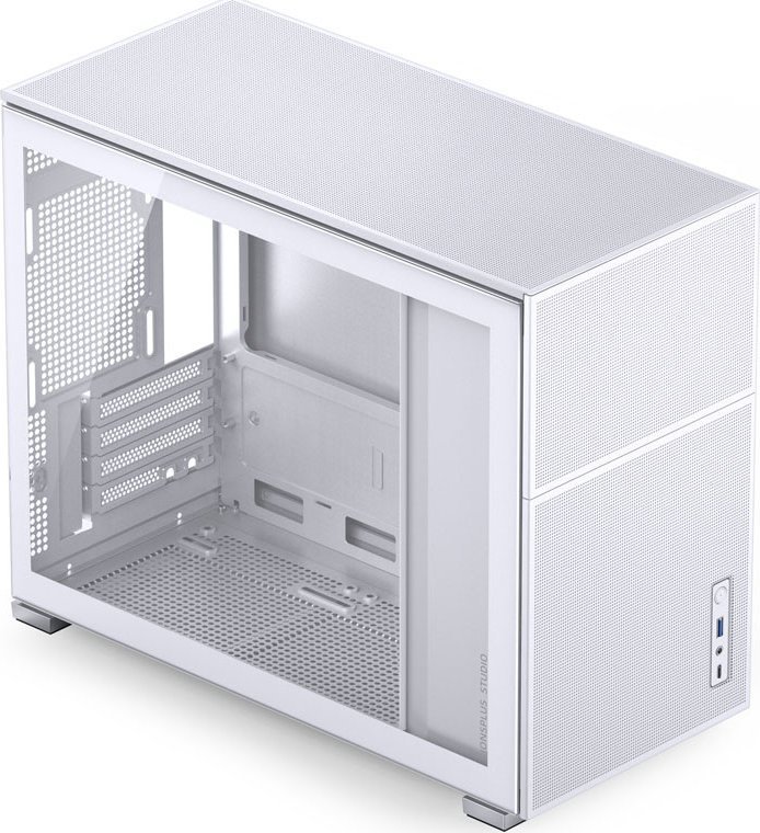 Kase kompjuteri Jonsbo D31 Mesh, Micro ATX, panel xhami, e bardhë