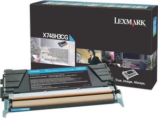 Toner për printer Lexmark X748H3CG, cyan