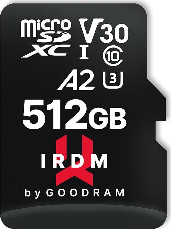 Kartë memorie Goodram IRDM M2AA, 512GB, MicroSDXC UHS I, Class 10