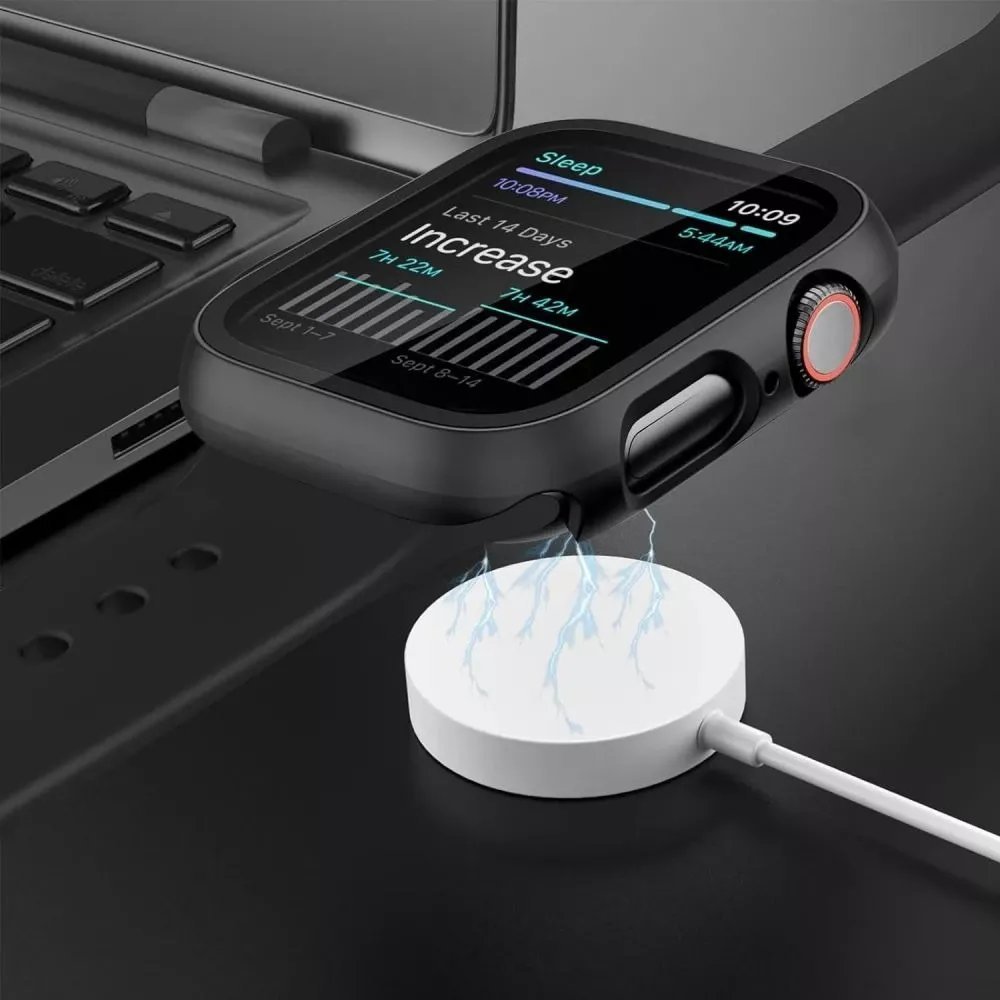 Kuti mbrojtëse Tech-Protect DEFENSE360 për Apple Watch 10 42mm, xham i integruar, transparente
