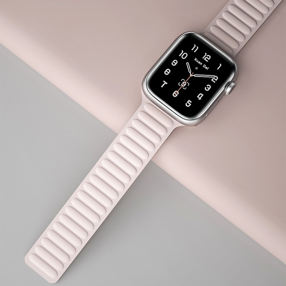 Rrip ore Hurtel Magnetic Strap për Apple Watch 7 41mm, byzylyk magnetik, blu