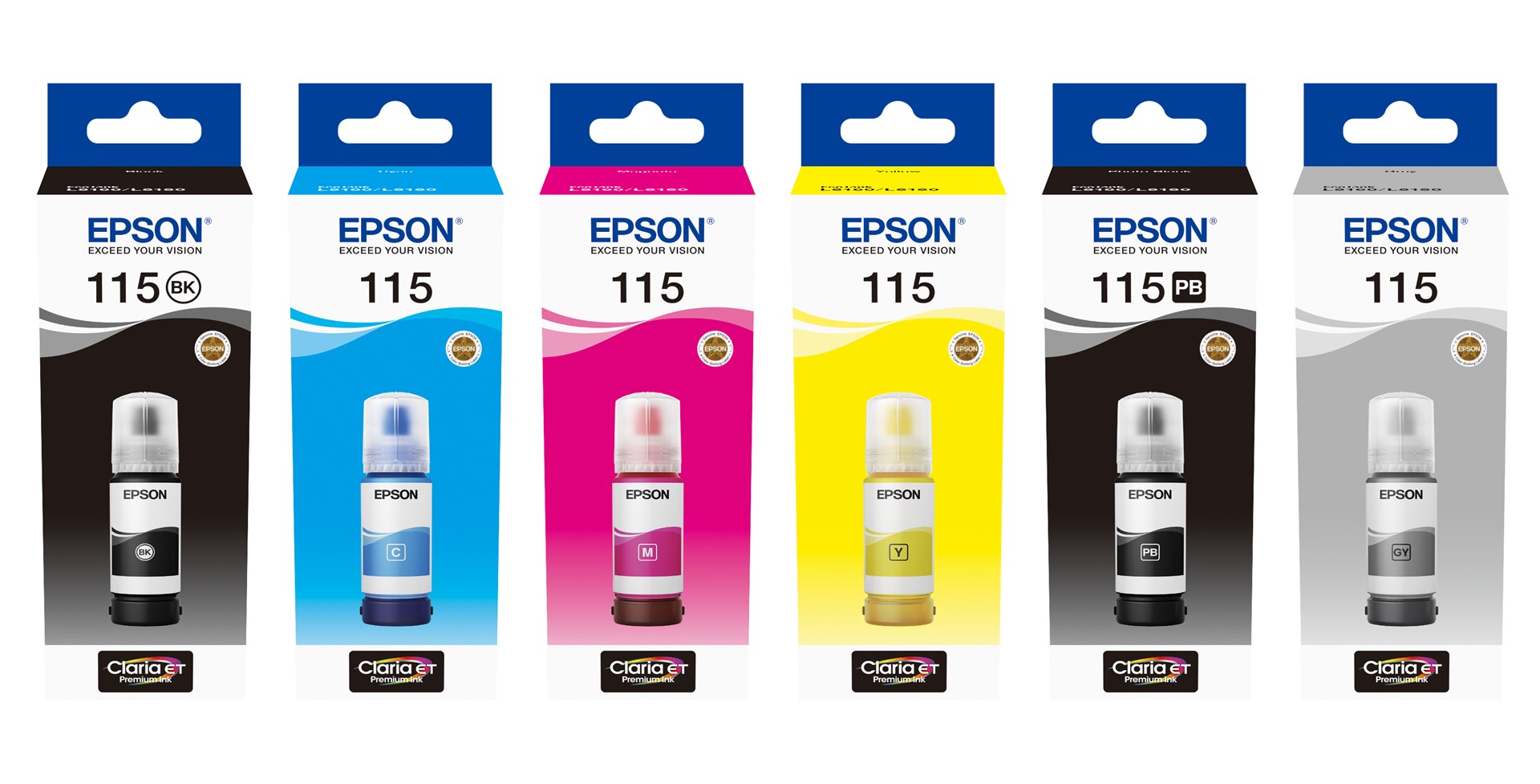 Ngjyrë për printer Epson 115 EcoTank, 70ml, 6200 faqe, e zezë