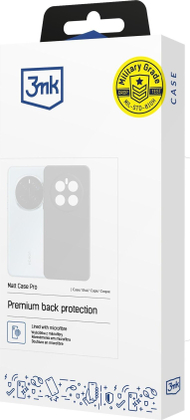 Mbështjellës telefoni 3MK Matt Case Pro për Samsung Galaxy A36 5G, rezistent, i zi