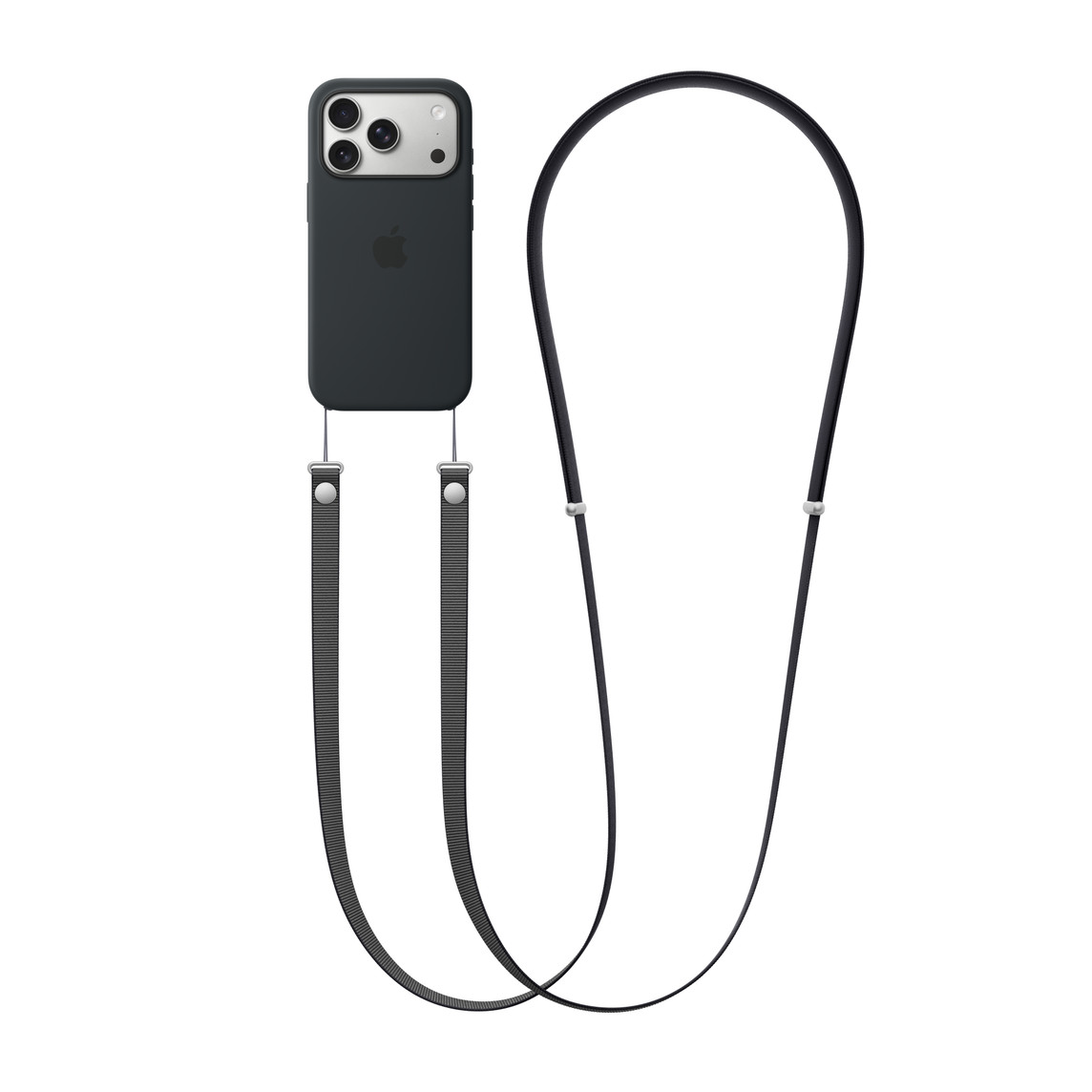 Apple Crossbody Strap, Black