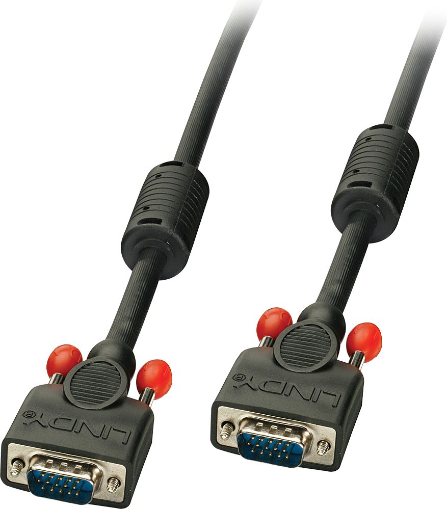 Kabllo Lindy D-Sub (VGA), 20 m, e zezë