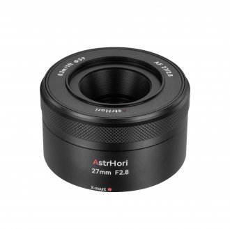 Objektiv AstrHori AF 27mm f/2.8 APS C për Fujifilm X, autofokus, i zi