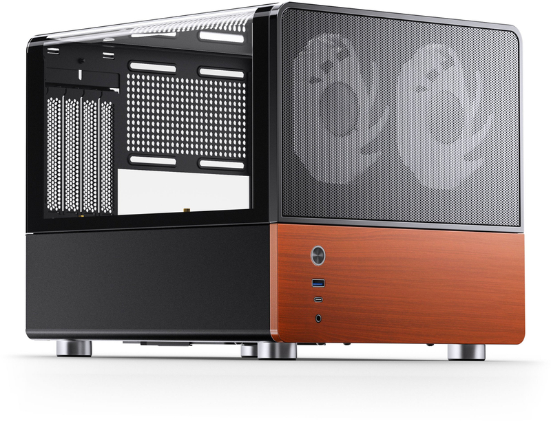 Kutia kompjuterike Jonsbo V12 Micro ATX, mini tower, xham panoramik, e zezë