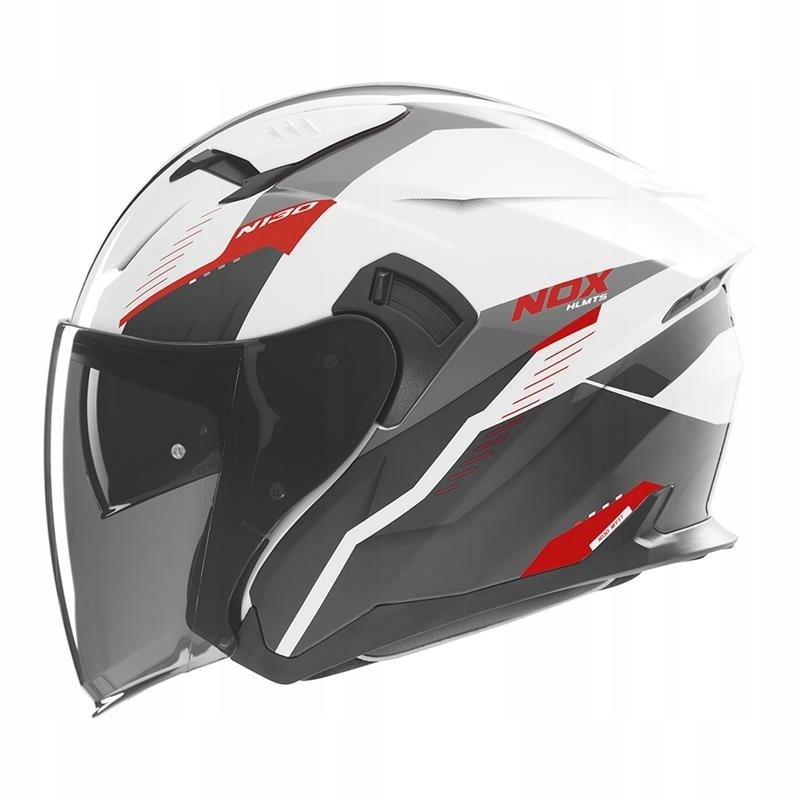 Helmetë moto Nox N130 Open Jet, madhësia L, e zezë