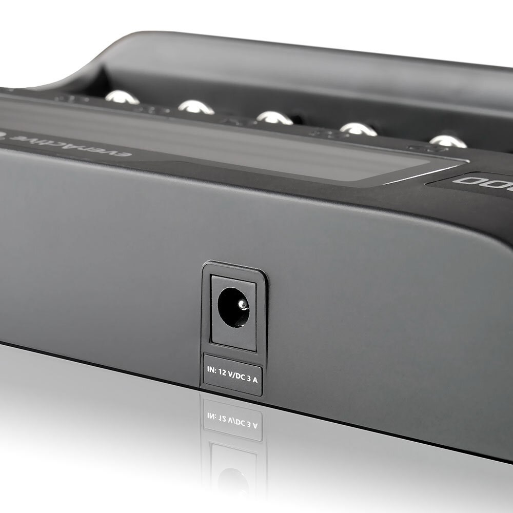 Karikues universal baterish everActive UC-800, 10 kanale, ekran LED, i zi