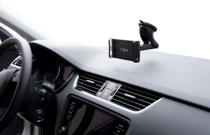 Mbajtës me gotë thithëse FIXED Tab XL për tablet 7-13 ", i zi