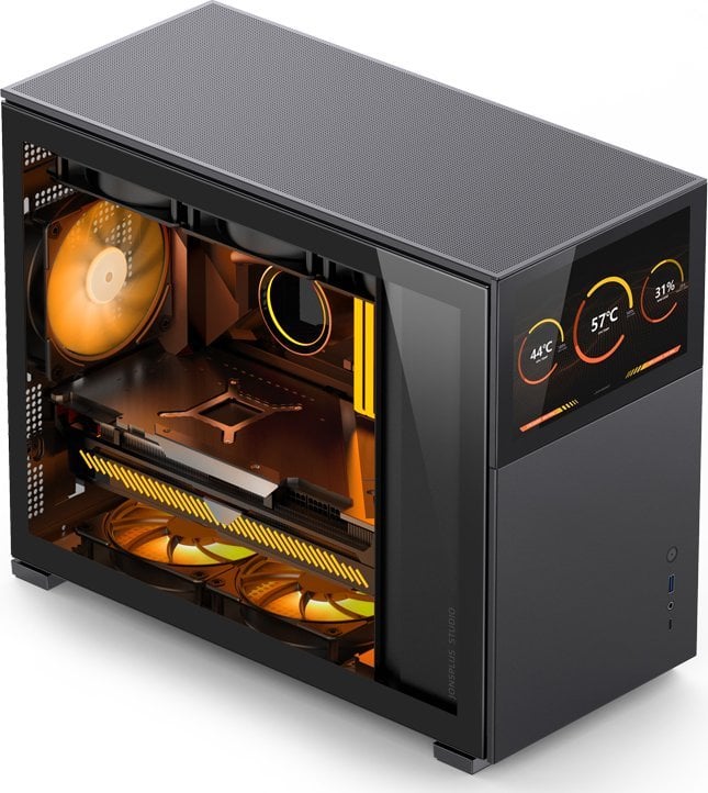 Kasë Jonsbo D31 Screen, e zezë, Mini Tower