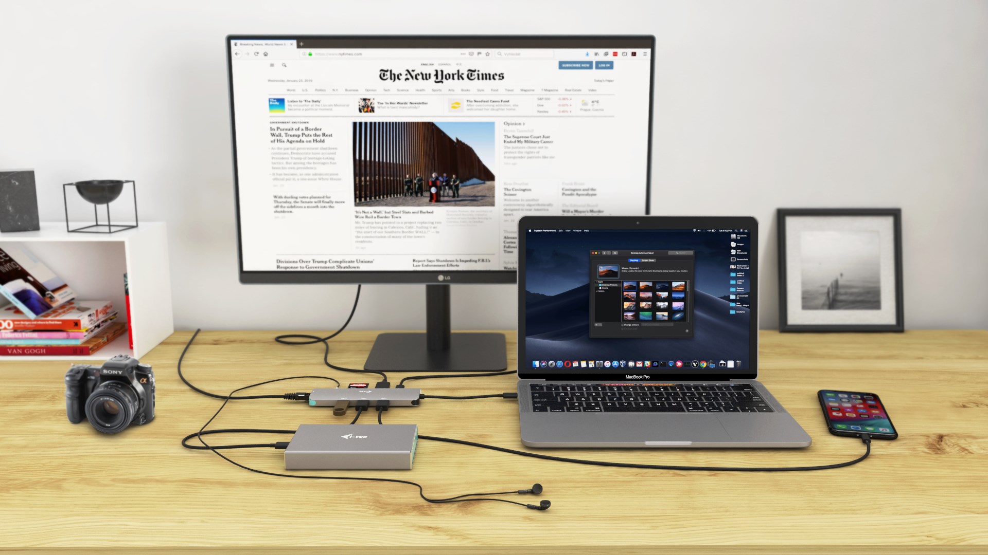 Stacion lidhës i-tec Metal USB-C Nano, HDMI 4K, 100W, i argjendtë