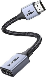 Kabllo HDMI Ugreen 15518, 0.15m, 8K 60Hz, e zezë