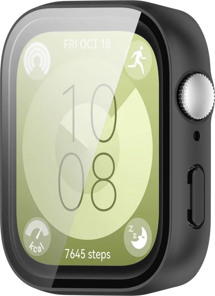 Mbulesë mbrojtëse Tech-Protect Defense360 për Huawei Watch Fit 3, xham i integruar, e zezë