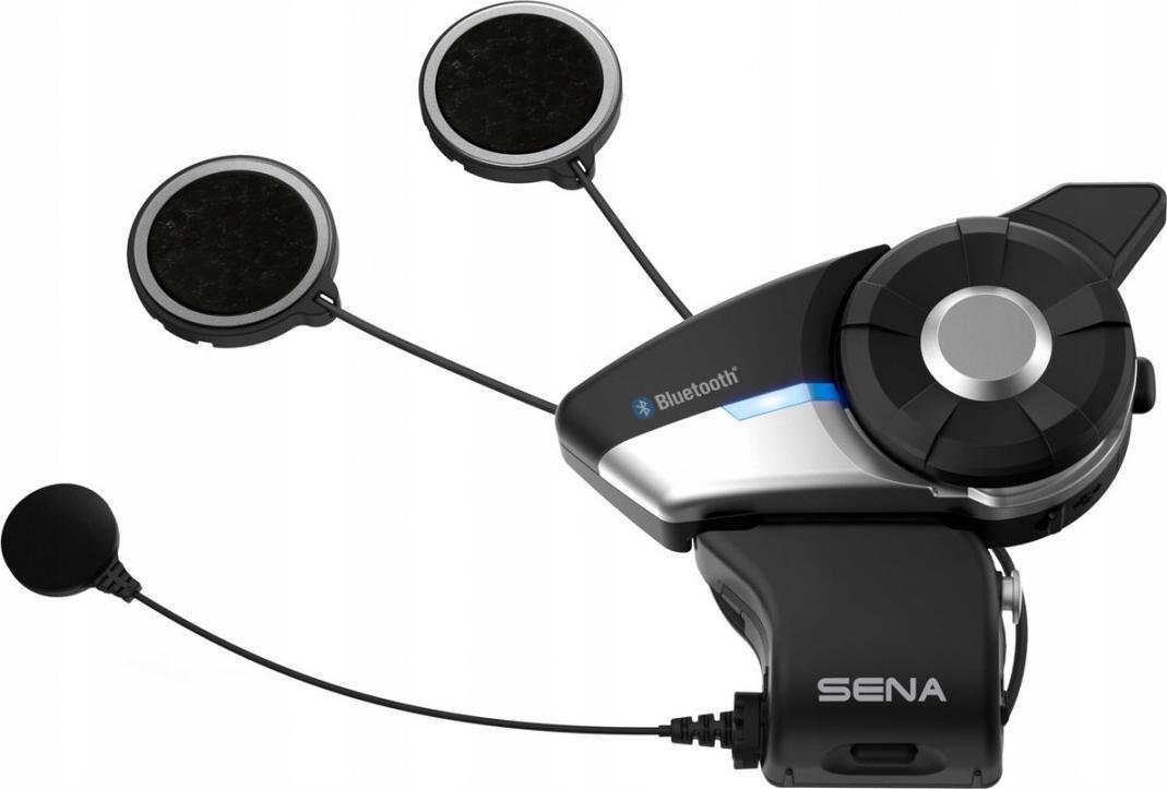 Kufje motoçiklete Sena 20S Evo Duo, Bluetooth, set për 2 persona, të zeza