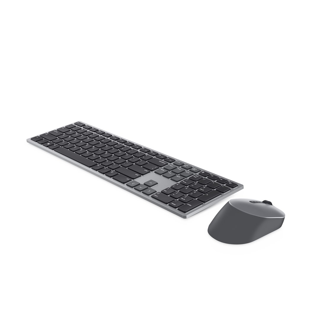 Set tastierë Dell KM7321W RF Wireless + maus Bluetooth, US Int, i hirtë/ zi