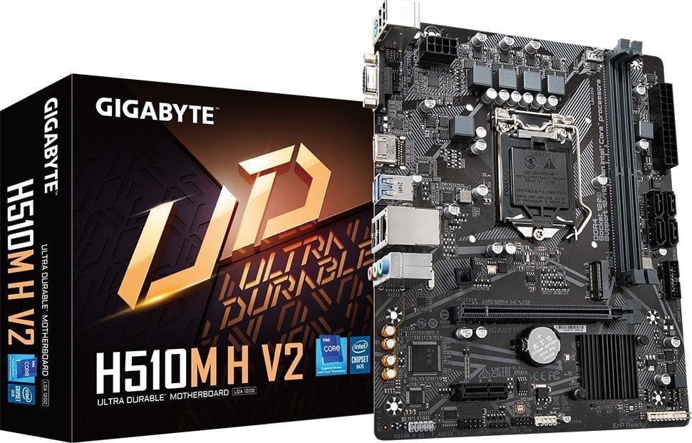 Pllakë amë Gigabyte H510M H V2, Intel H470, Socket 1200, 2 slota, Micro ATX