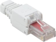 Priza modulare LogiLink (MP0025), RJ45, cat.6A, e bardhë