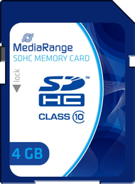 Kartë memorike MediaRange SDHC, 4GB, Class 10