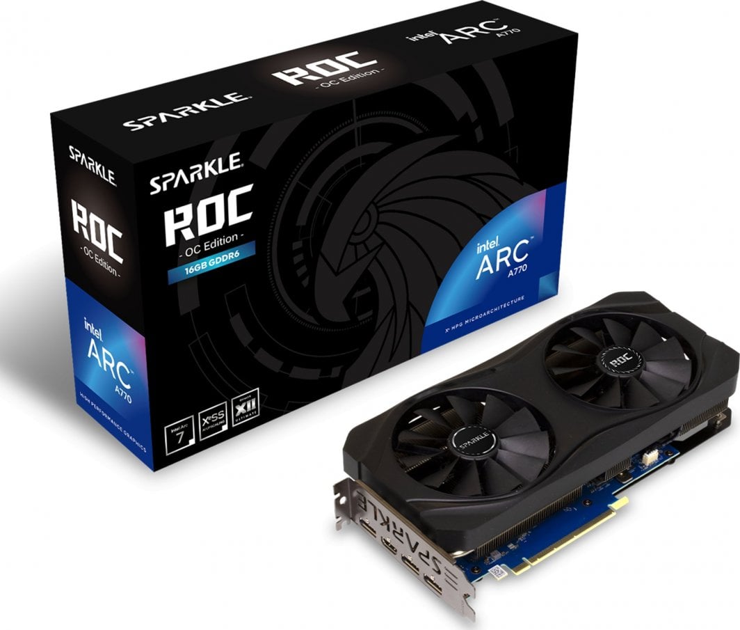 Kartelë grafike Sparkle Arc A770 ROC Black 16GB GDDR6
