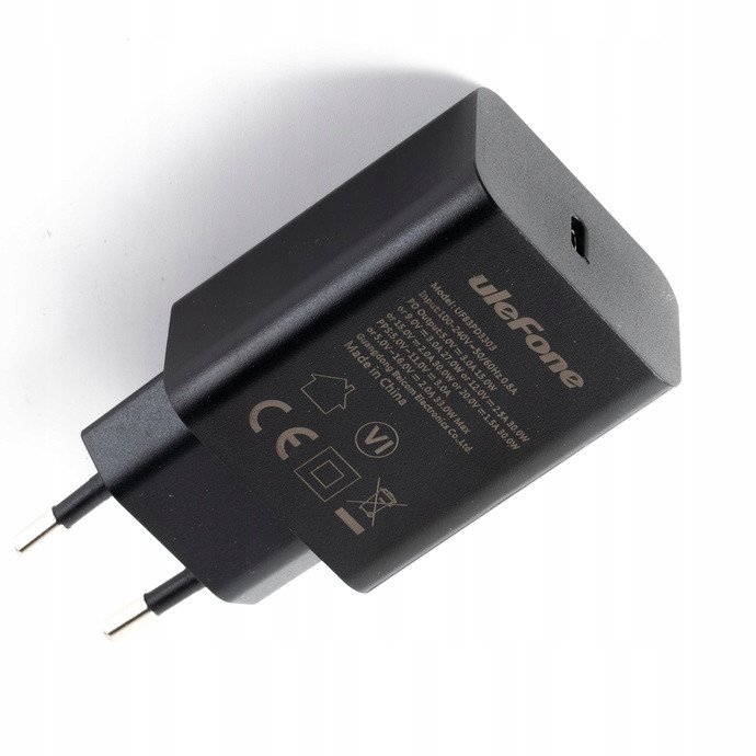 USB полнач Ulefone 33W, брзо полнење, бел