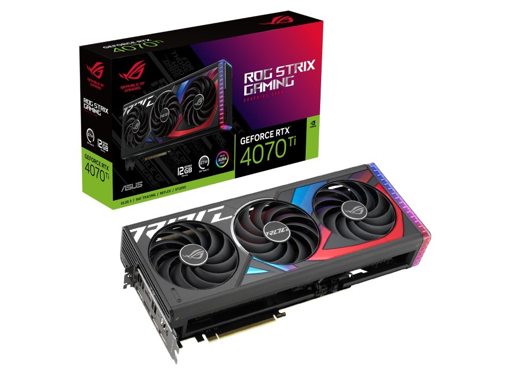 Kartë grafike ASUS ROG NVIDIA GeForce RTX 4070 Ti, 12 GB GDDR6X