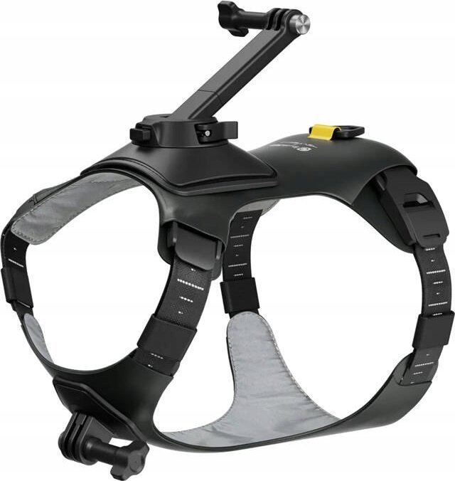 Каиш за животни Insta360 држач за нагрденик, големина M, прилагодлив, црн